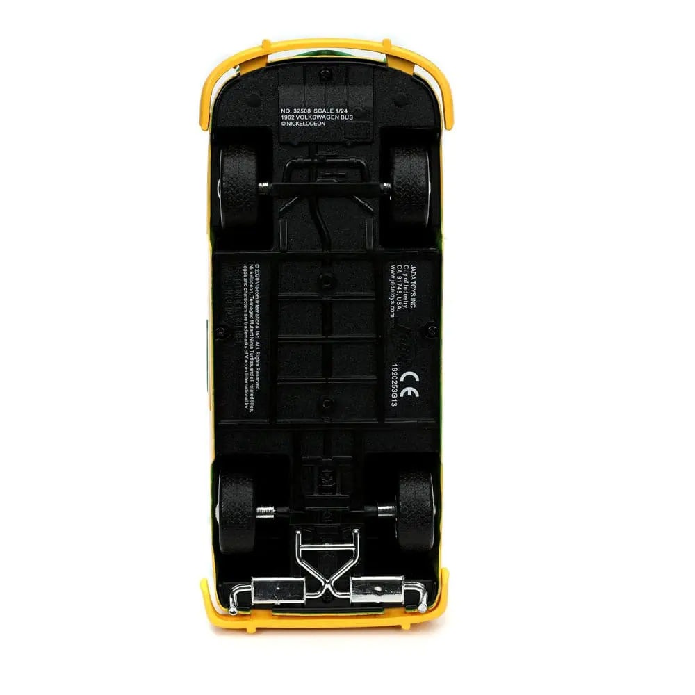 Teenage Mutant Ninja Turtles Hollywood Rides Diecast Model 1/24 1962 VW Bus és Leonardo figura termékfotó