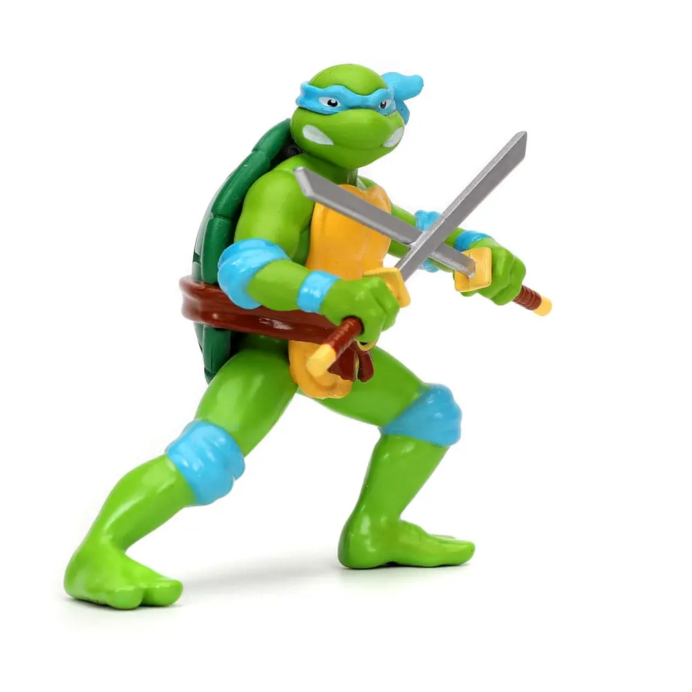 Teenage Mutant Ninja Turtles Hollywood Rides Diecast Model 1/24 1962 VW Bus és Leonardo figura termékfotó