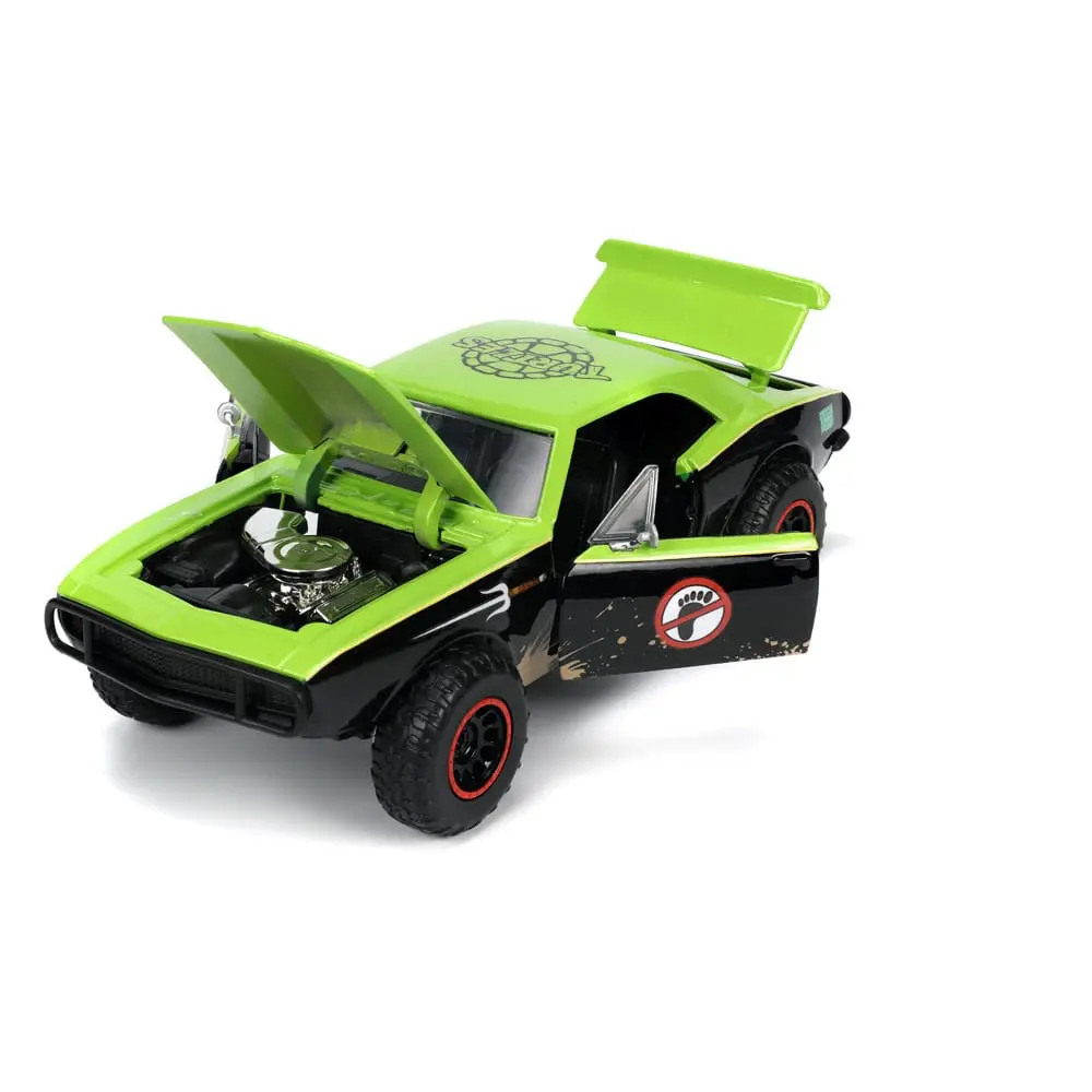 Teenage Mutant Ninja Turtles Hollywood Rides Diecast Model 1/24 1967 Chevrolet Camaro és Raphael figura termékfotó