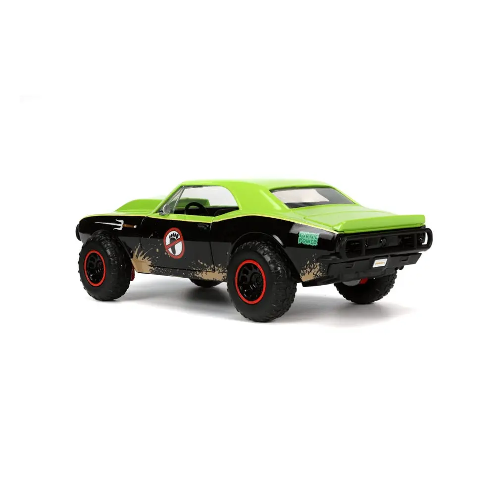 Teenage Mutant Ninja Turtles Hollywood Rides Diecast Model 1/24 1967 Chevrolet Camaro és Raphael figura termékfotó