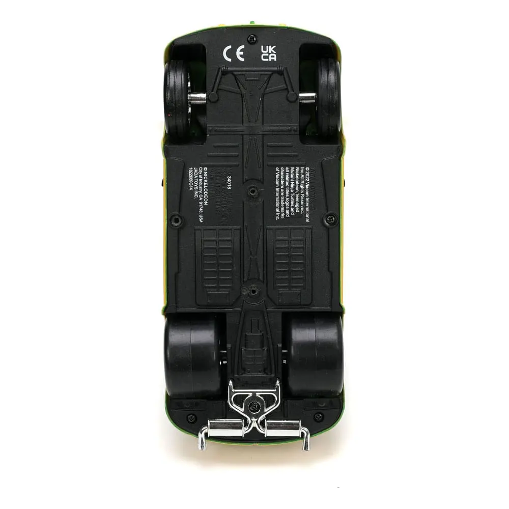 Teenage Mutant Ninja Turtles Hollywood Rides Diecast Model 1/24 VW Drag Beetle ésMichelangelo figura termékfotó