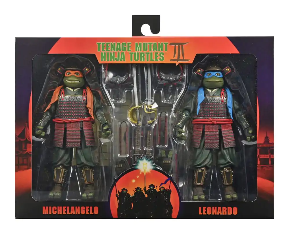 Teenage Mutant Ninja Turtles III Leonardo & Michelangelo 2 db-os akciófigura csomag 18 cm termékfotó