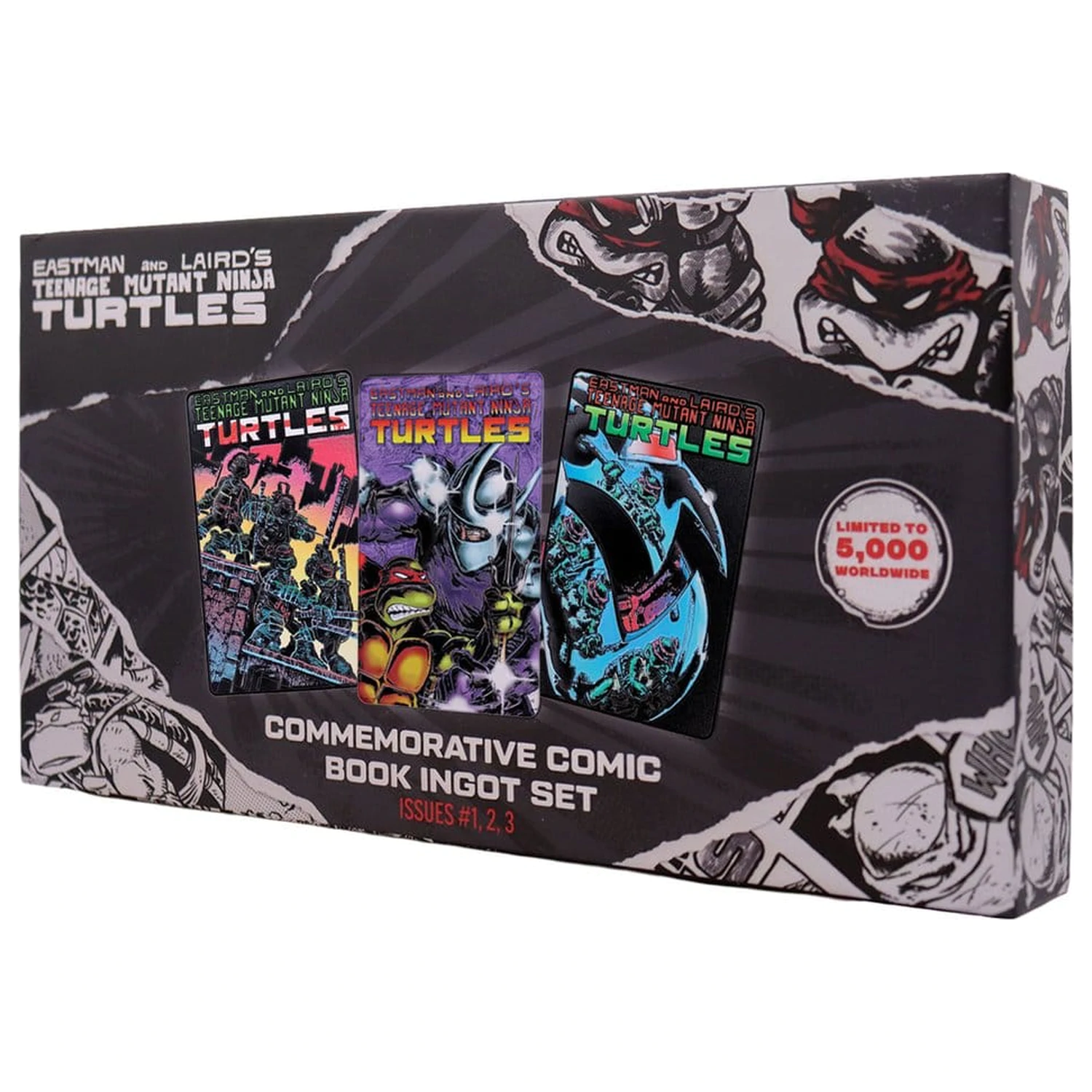 Teenage Mutant Ninja Turtles Ingot Set of Three Comic Book Cover Ingots Limitált kiadás termékfotó