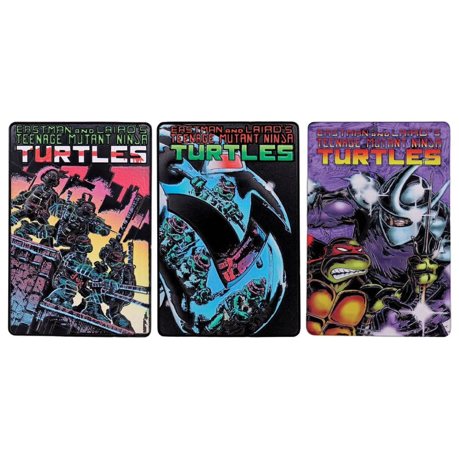 Teenage Mutant Ninja Turtles Ingot Set of Three Comic Book Cover Ingots Limitált kiadás termékfotó