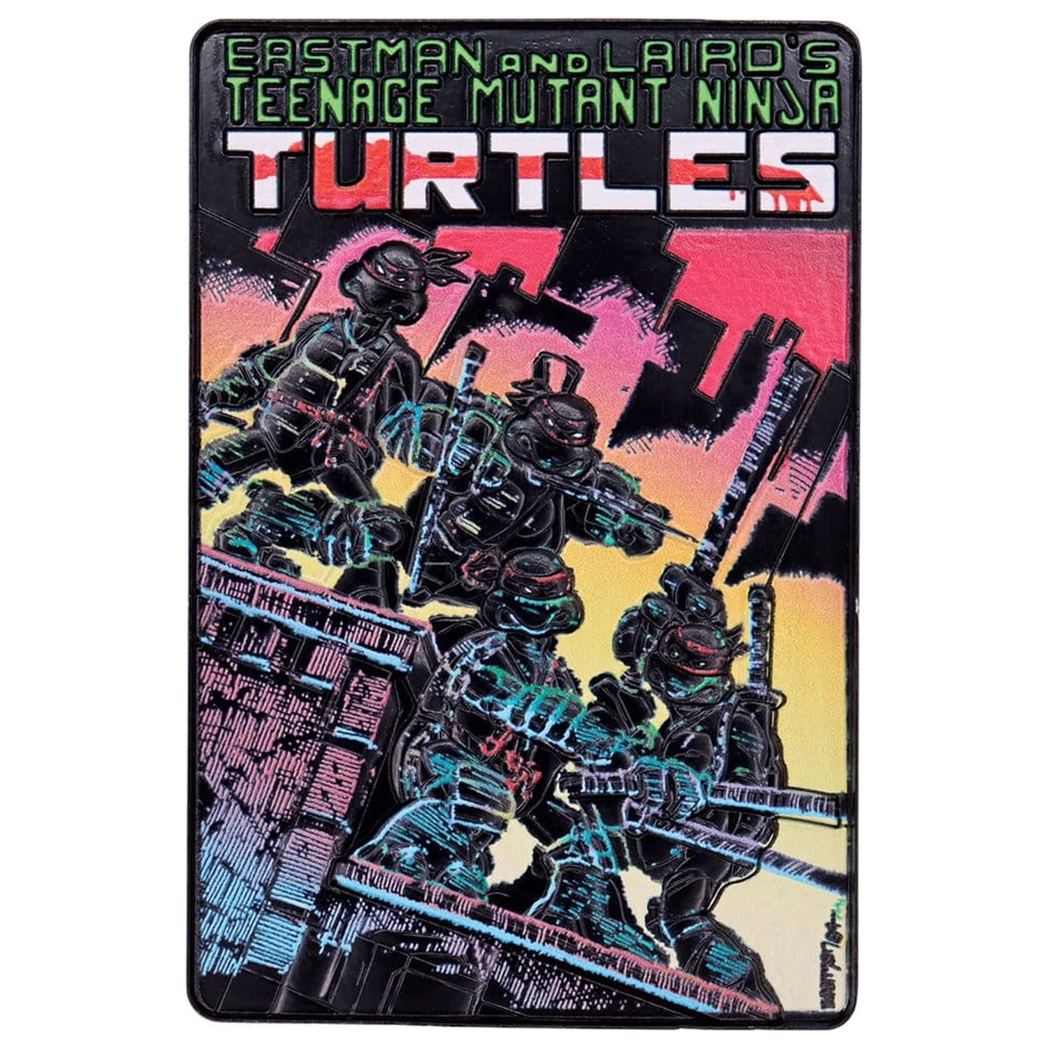 Teenage Mutant Ninja Turtles Ingot Set of Three Comic Book Cover Ingots Limitált kiadás termékfotó