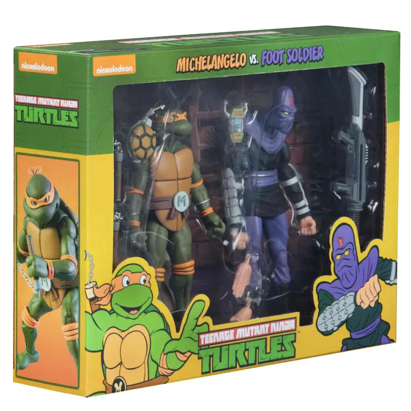 Teenage Mutant Ninja Turtles Michelangelo és katona csomag figura 18cm termékfotó