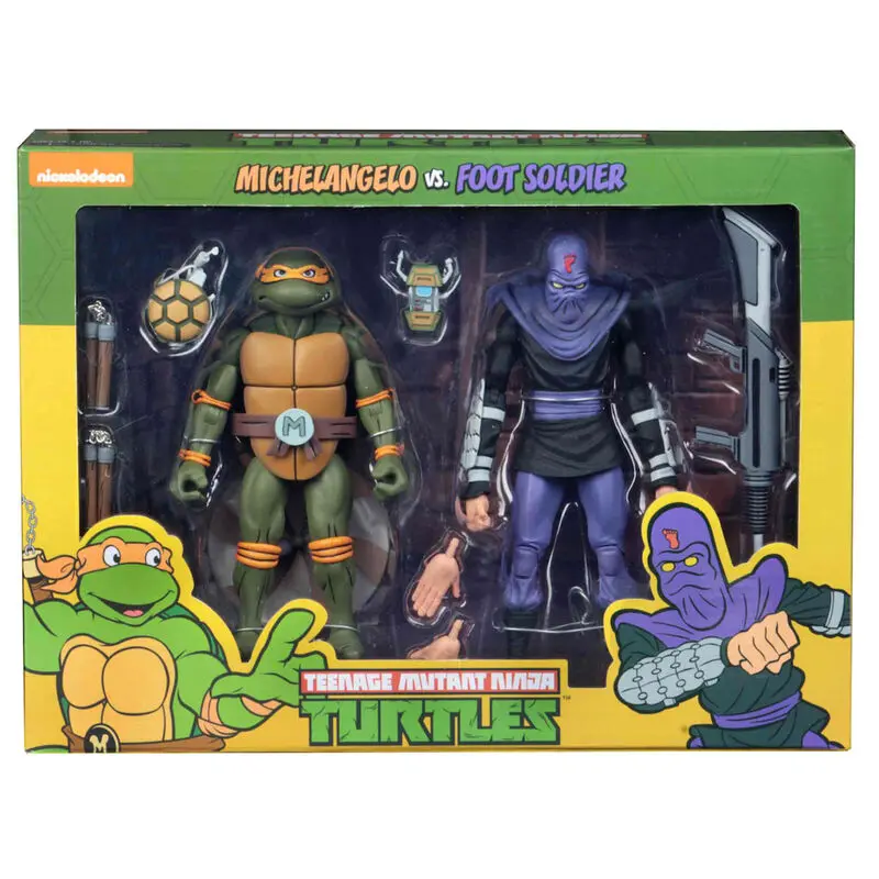 Teenage Mutant Ninja Turtles Michelangelo és katona csomag figura 18cm termékfotó
