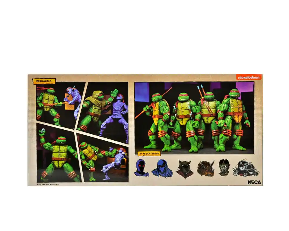 Teenage Mutant Ninja Turtles (Mirage Comics) Leonardo, Raphael, Michelangelo, &amp; Donatello 4 db-os csomag akciófigura 18 cm termékfotó