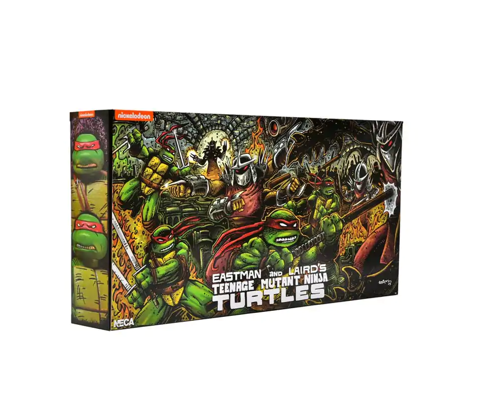 Teenage Mutant Ninja Turtles (Mirage Comics) Leonardo, Raphael, Michelangelo, &amp; Donatello 4 db-os csomag akciófigura 18 cm termékfotó