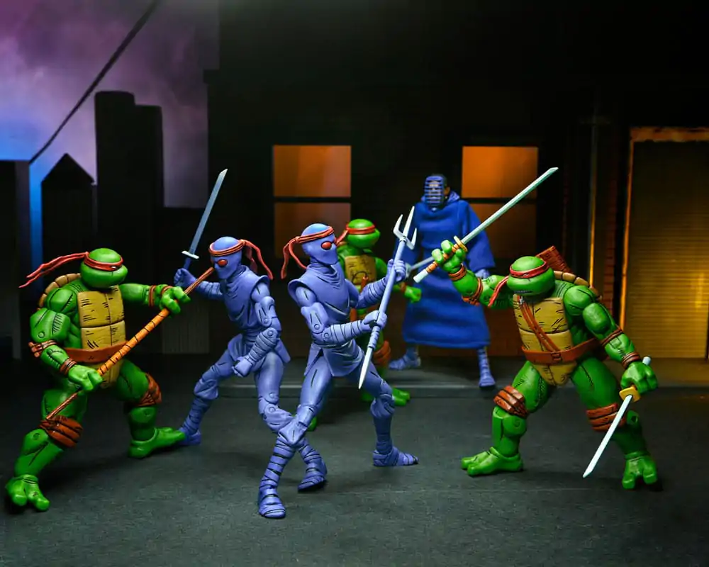 Teenage Mutant Ninja Turtles (Mirage Comics) Leonardo, Raphael, Michelangelo, &amp; Donatello 4 db-os csomag akciófigura 18 cm termékfotó