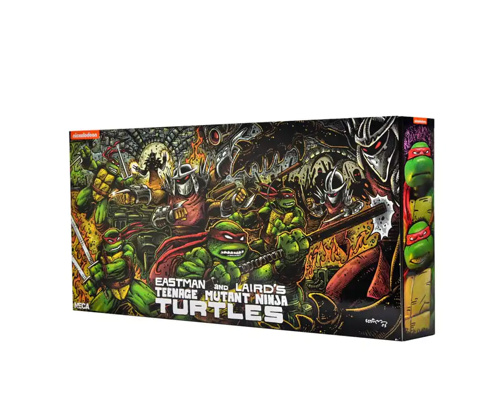 Teenage Mutant Ninja Turtles (Mirage Comics) Leonardo, Raphael, Michelangelo, &amp; Donatello 4 db-os csomag akciófigura 18 cm termékfotó