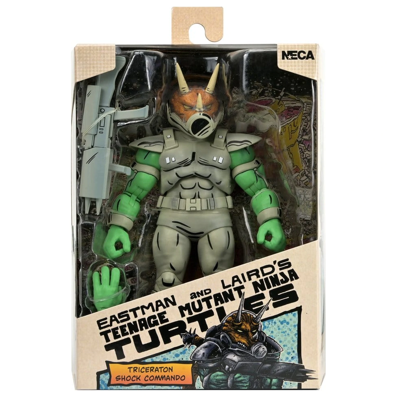 Teenage Mutant Ninja Turtles (Mirage Comics) Shock Commando Triceraton akciófigura 18 cm termékfotó