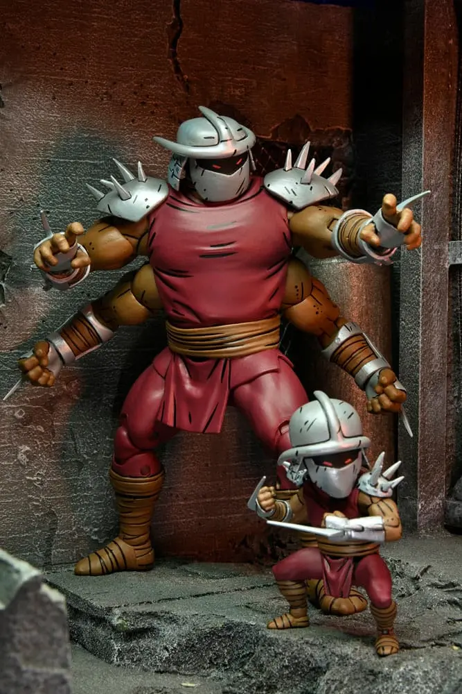 Teenage Mutant Ninja Turtles (Mirage Comics) Shredder Clone & Mini Shredder (Deluxe) akciófigurák 18 cm termékfotó