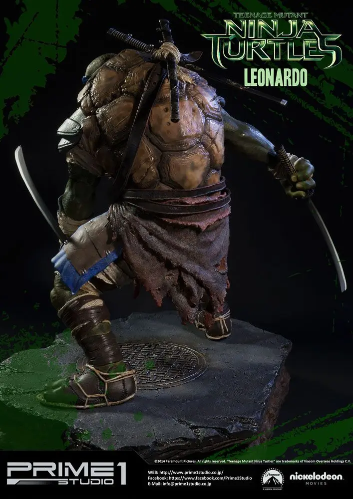 Teenage Mutant Ninja Turtles Museum Master Line Leonardo szobor figura 58 cm termékfotó