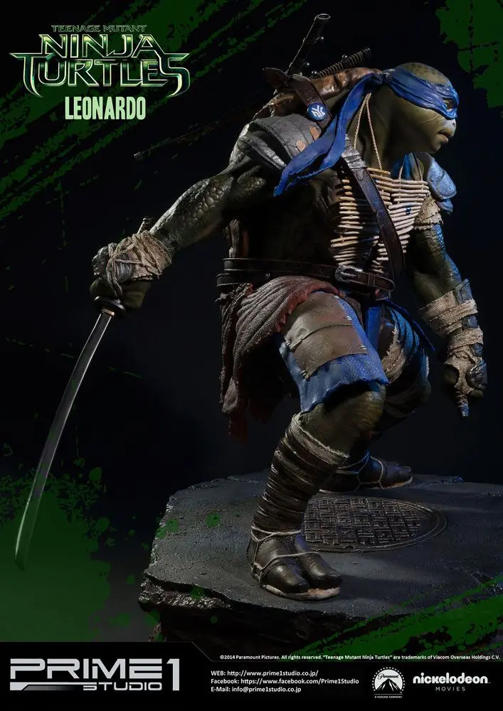 Teenage Mutant Ninja Turtles Museum Master Line Leonardo szobor figura 58 cm termékfotó