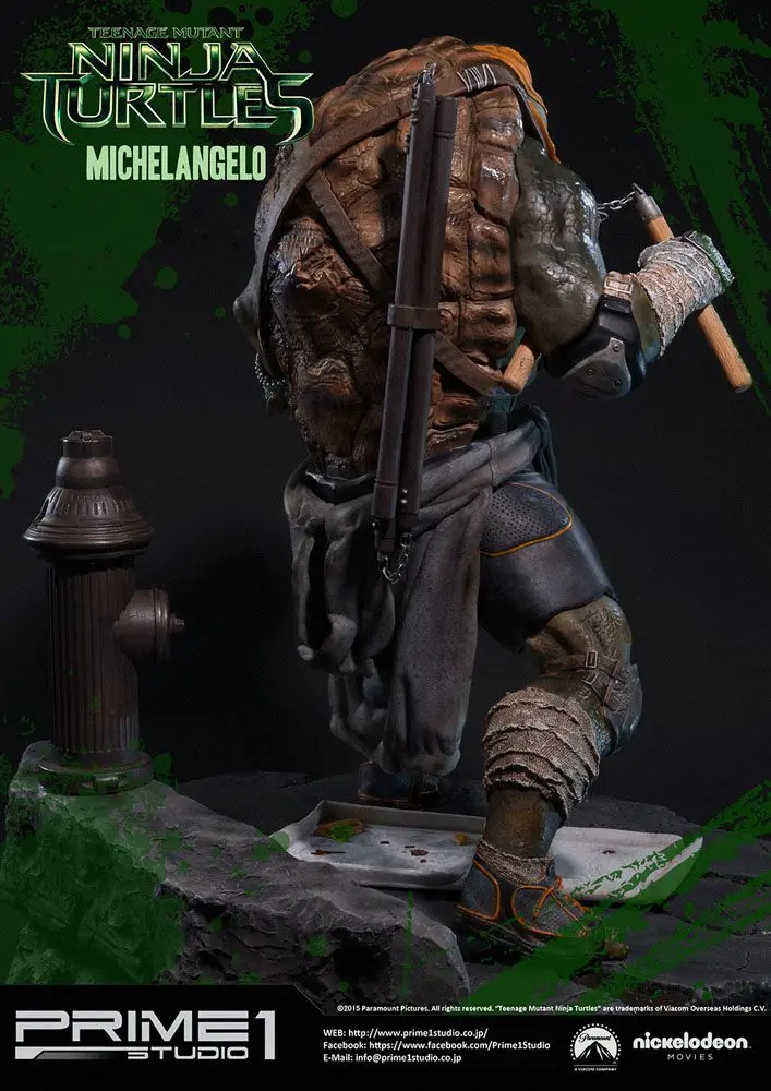 Teenage Mutant Ninja Turtles Museum Master Line Michelangelo szobor figura 51 cm termékfotó