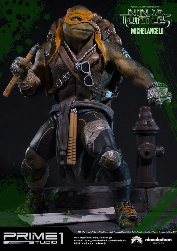 Teenage Mutant Ninja Turtles Museum Master Line Michelangelo szobor figura 51 cm termékfotó