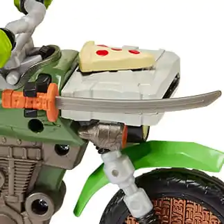 Teenage Mutant Ninja Turtles: Mutant Mayhem Drive N Kick Leonardo &amp; Motorcycle akciófigura 11 cm termékfotó