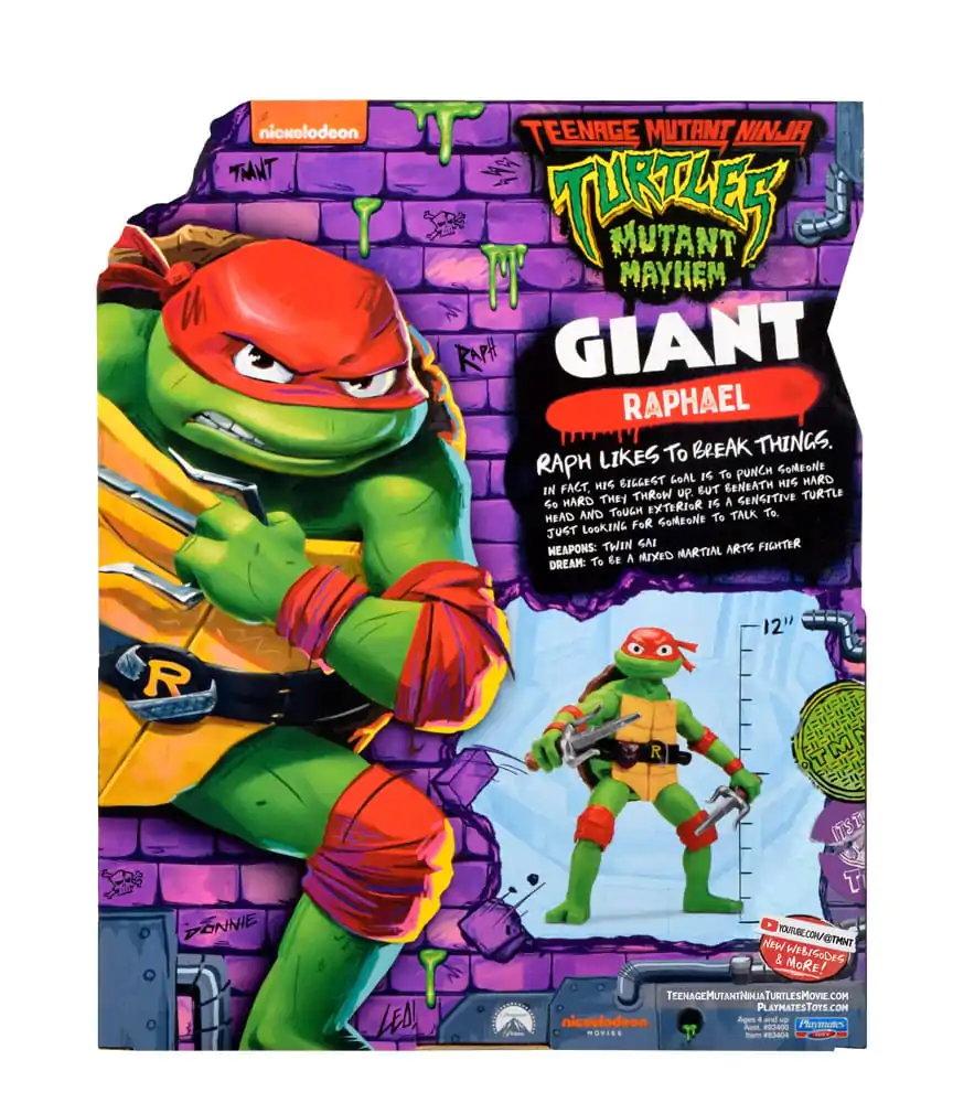 Teenage Mutant Ninja Turtles: Mutant Mayhem Giant Raphael akciófigura 30 cm termékfotó