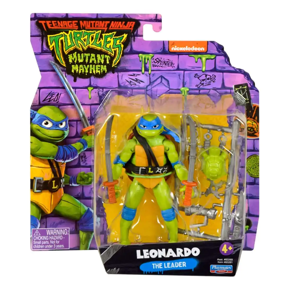 Teenage Mutant Ninja Turtles: Mutant Mayhem Leonardo akciófigura 10 cm termékfotó