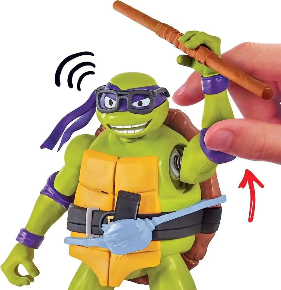 Teenage Mutant Ninja Turtles: Mutant Mayhem Ninja Shouts Donatello akciófigura 14 cm  termékfotó