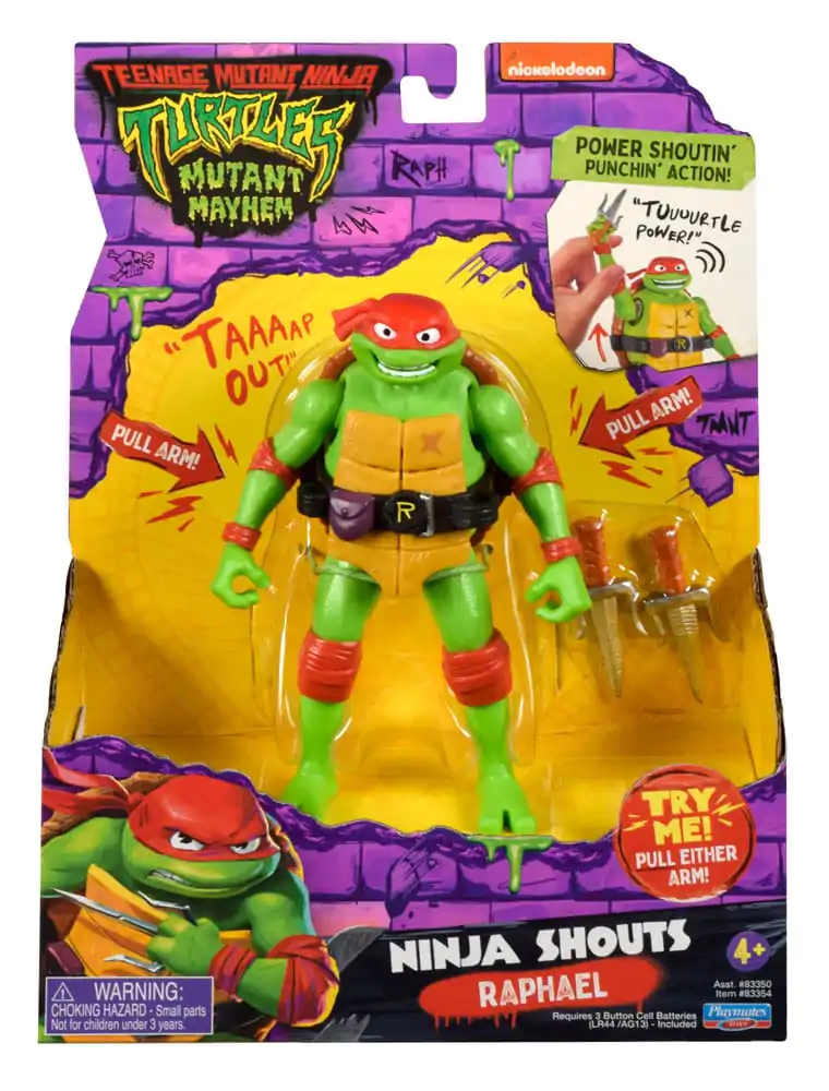 Teenage Mutant Ninja Turtles: Mutant Mayhem Ninja Shouts Raphael akciófigura 14 cm termékfotó