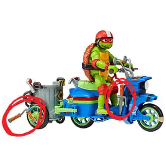 Teenage Mutant Ninja Turtles: Mutant Mayhem Raphael &amp; roller with Sidecar akciófigura 11 cm termékfotó