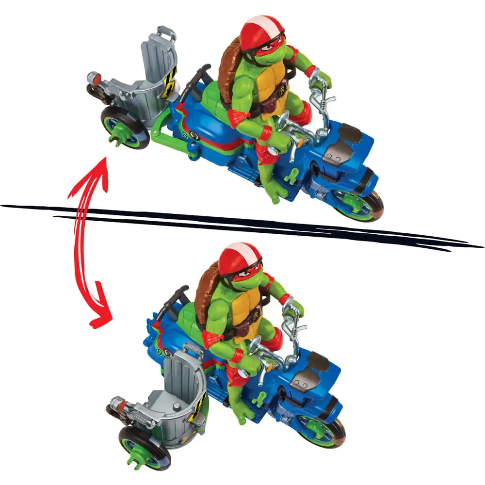 Teenage Mutant Ninja Turtles: Mutant Mayhem Raphael &amp; roller with Sidecar akciófigura 11 cm termékfotó