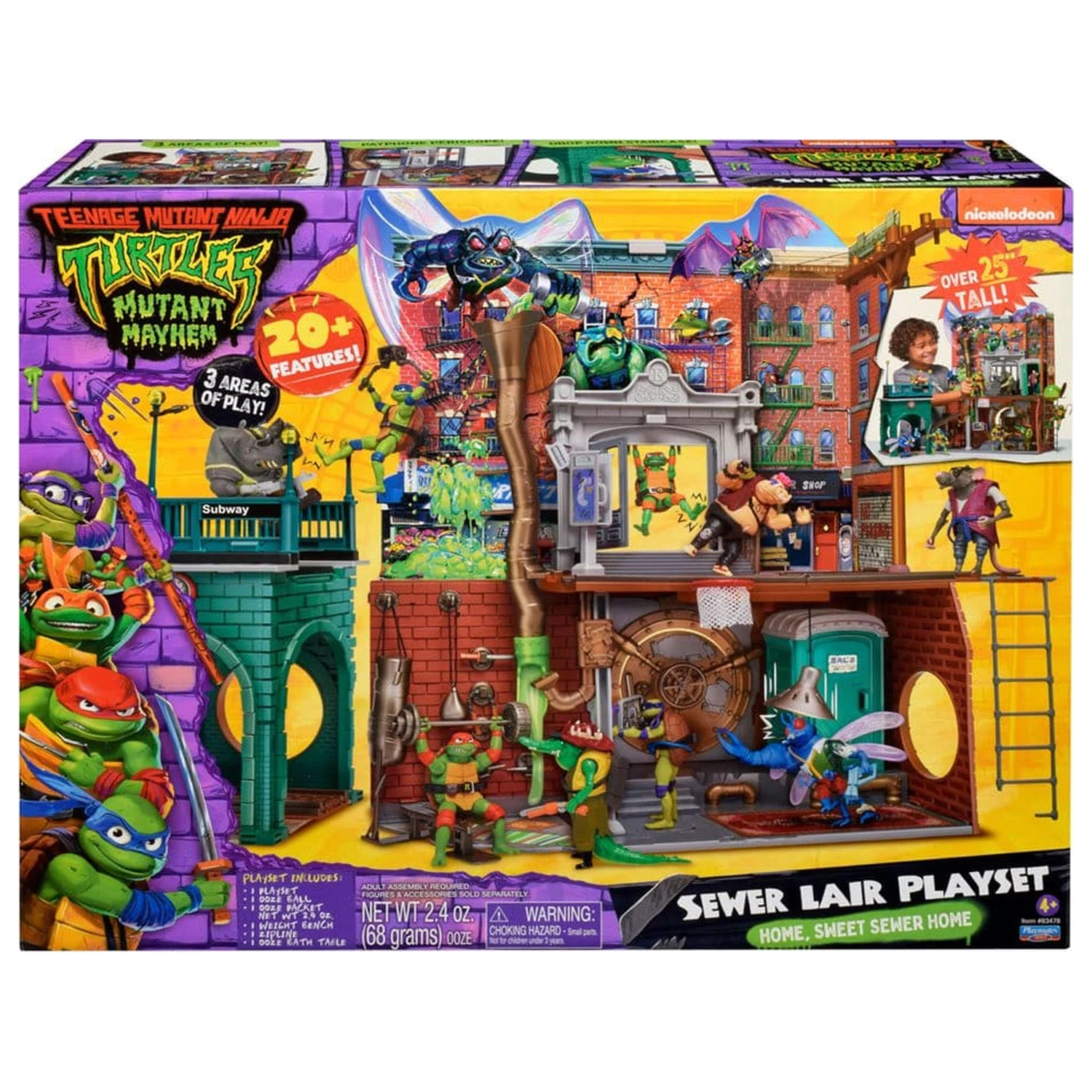 Teenage Mutant Ninja Turtles: Mutant Mayhem Sewer Lair New Version játékkészlet  termékfotó