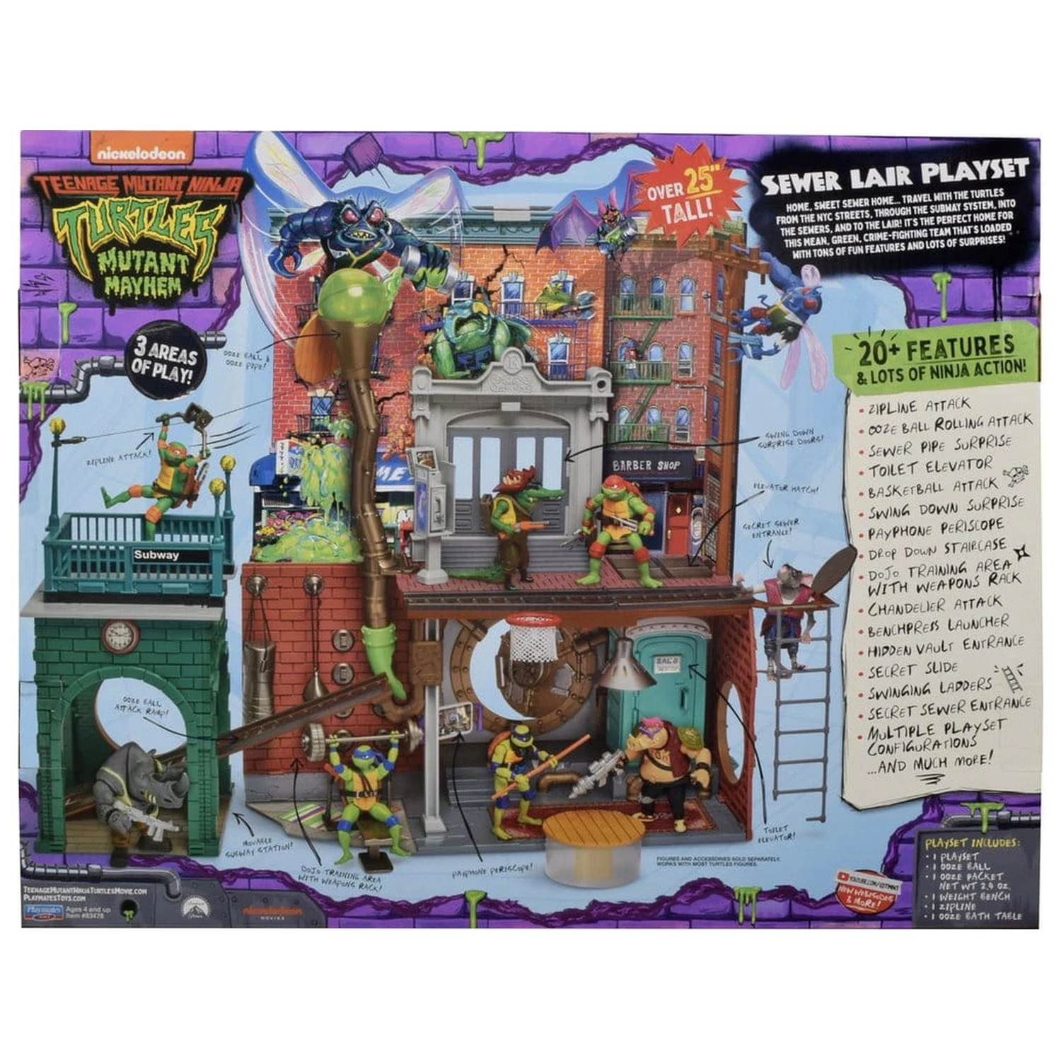 Teenage Mutant Ninja Turtles: Mutant Mayhem Sewer Lair New Version játékkészlet  termékfotó