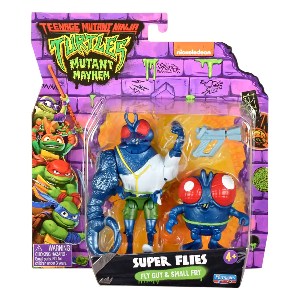 Teenage Mutant Ninja Turtles: Mutant Mayhem  Super Fly &amp; Toddler Super Fly akciófigura 11 cm termékfotó