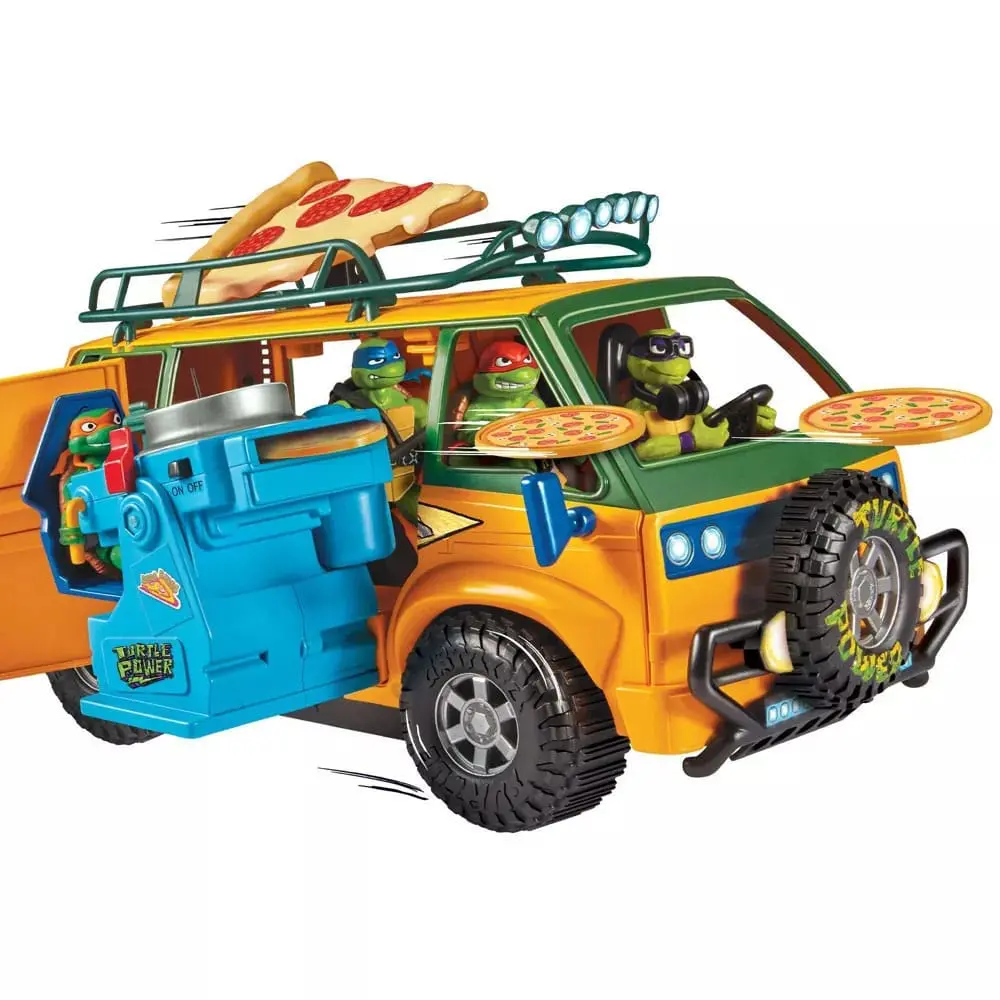 Teenage Mutant Ninja Turtles: Mutant Mayhem Vehicle Pizzafire Van jármű 20 cm termékfotó