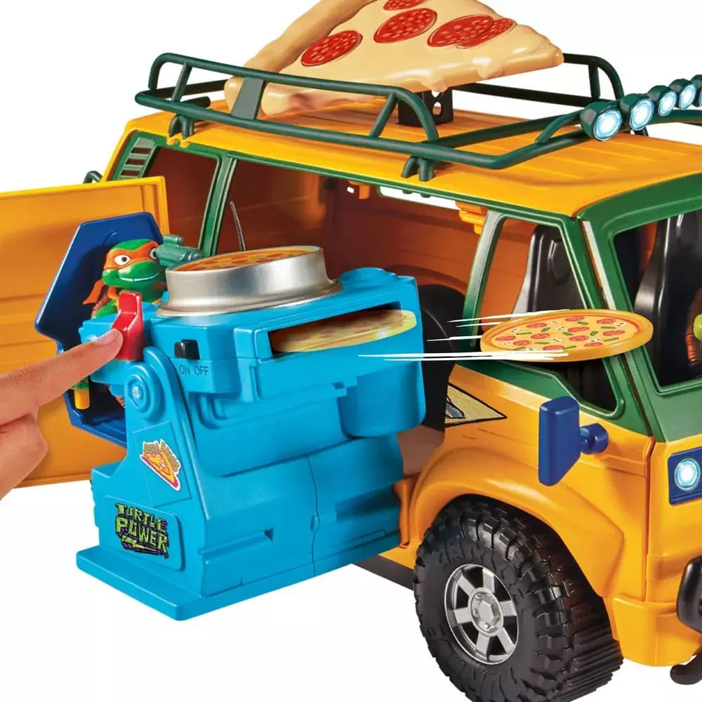 Teenage Mutant Ninja Turtles: Mutant Mayhem Vehicle Pizzafire Van jármű 20 cm termékfotó