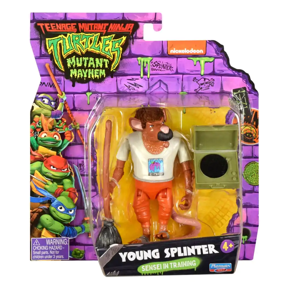 Teenage Mutant Ninja Turtles: Mutant Mayhem Young Splinter akciófigura 11 cm termékfotó