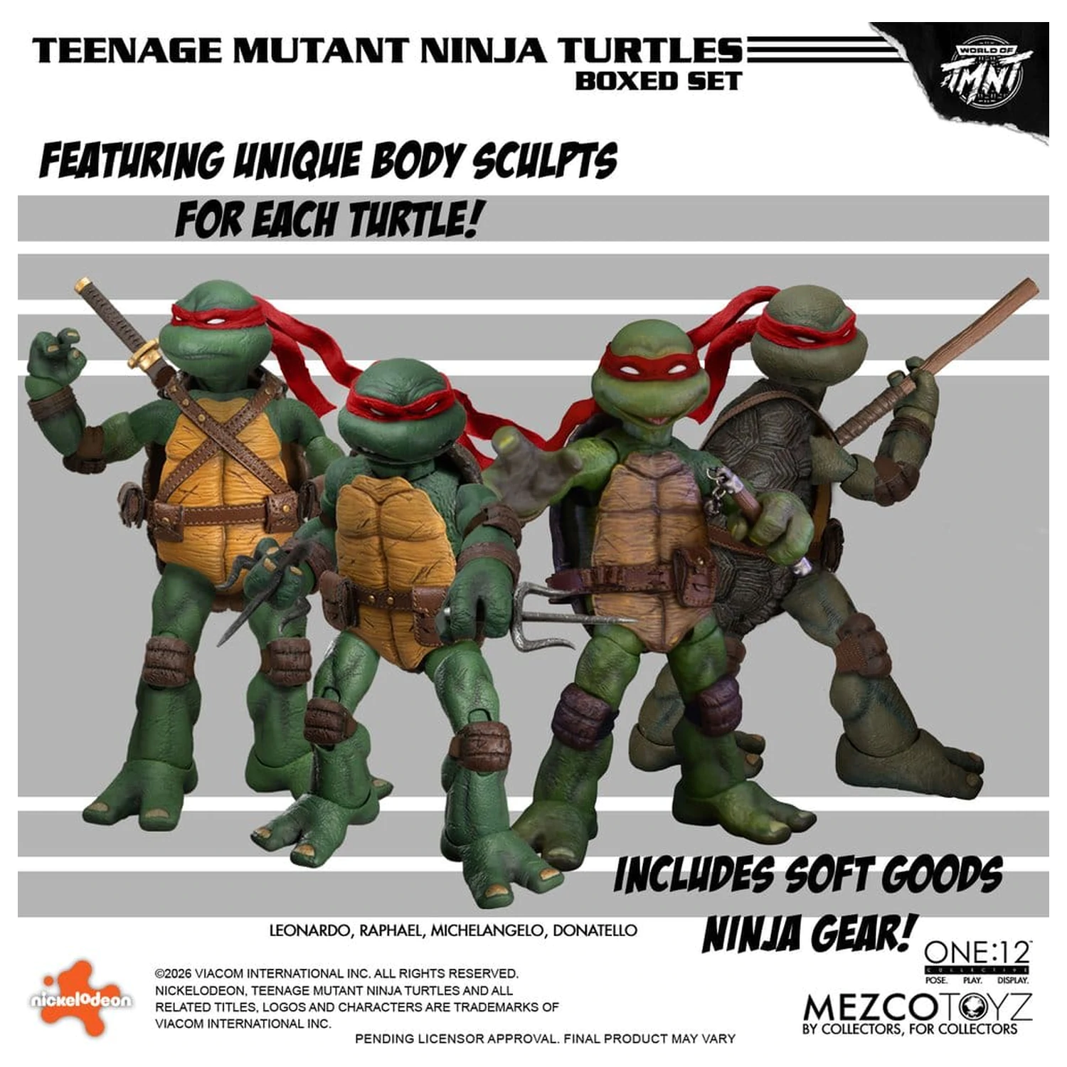 Teenage Mutant Ninja Turtles One:12 Collective akciófigura csomag 1/12 Boxed Set 17 cm termékfotó