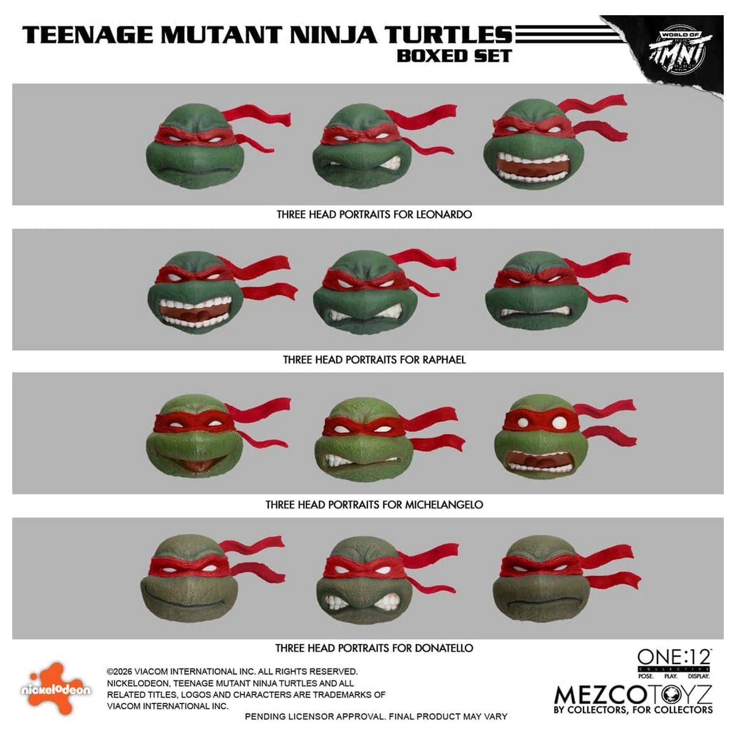 Teenage Mutant Ninja Turtles One:12 Collective akciófigura csomag 1/12 Boxed Set 17 cm termékfotó