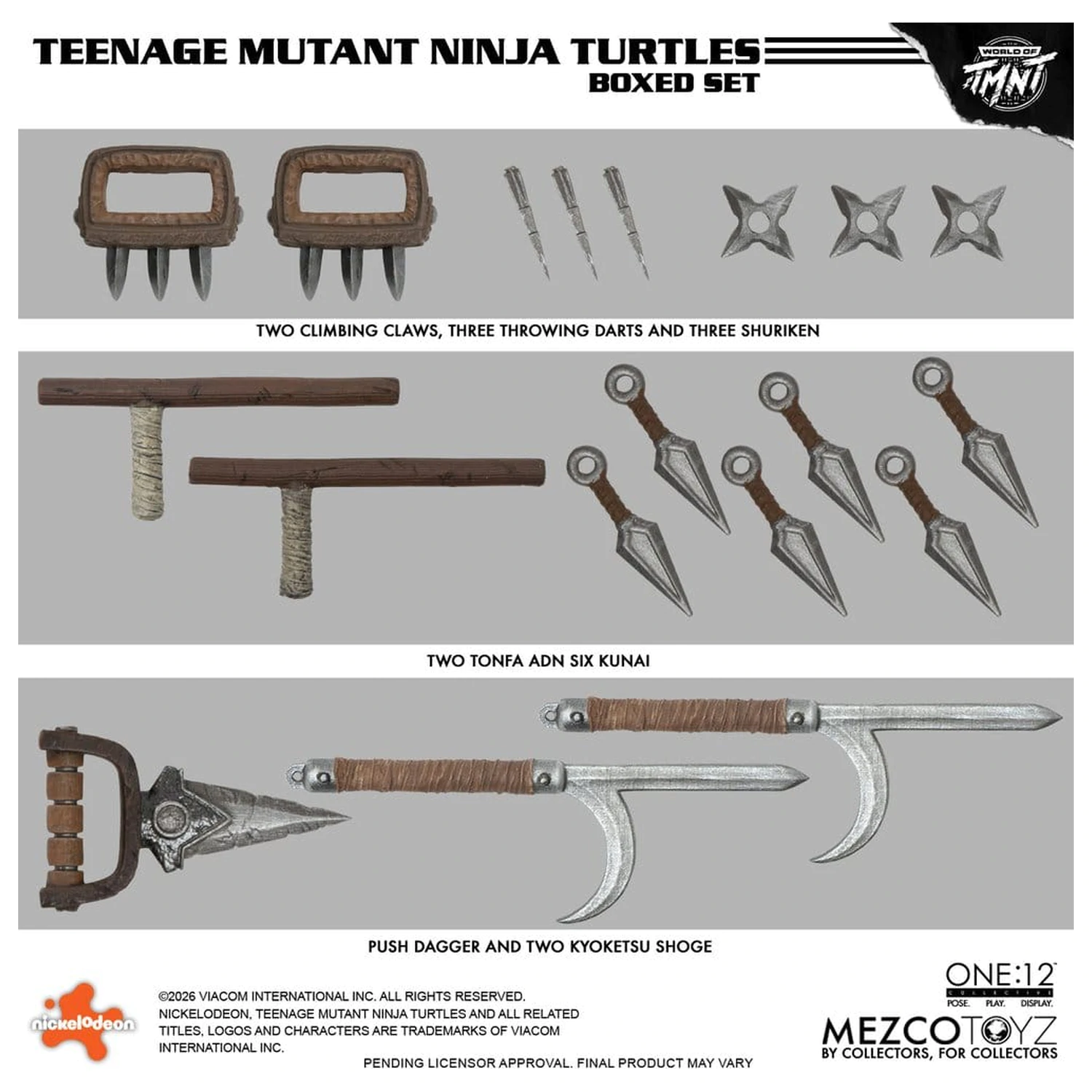 Teenage Mutant Ninja Turtles One:12 Collective akciófigura csomag 1/12 Boxed Set 17 cm termékfotó