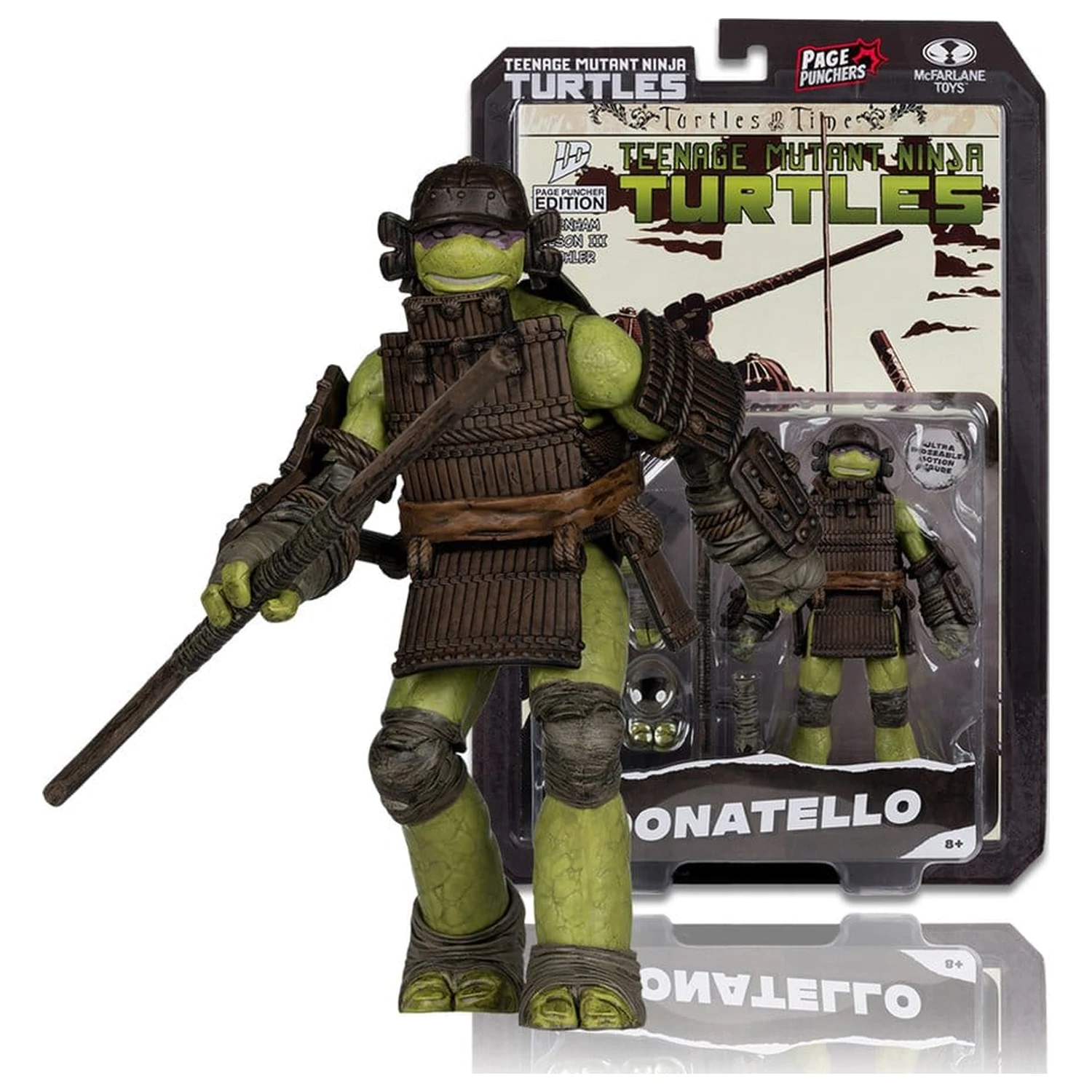 Teenage Mutant Ninja Turtles Page Punchers akciófigura Donatello (Turtles in Time) 13 cm termékfotó