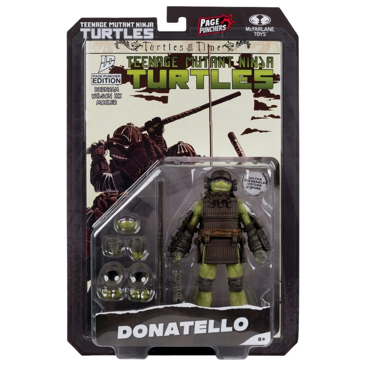 Teenage Mutant Ninja Turtles Page Punchers akciófigura Donatello (Turtles in Time) 13 cm termékfotó