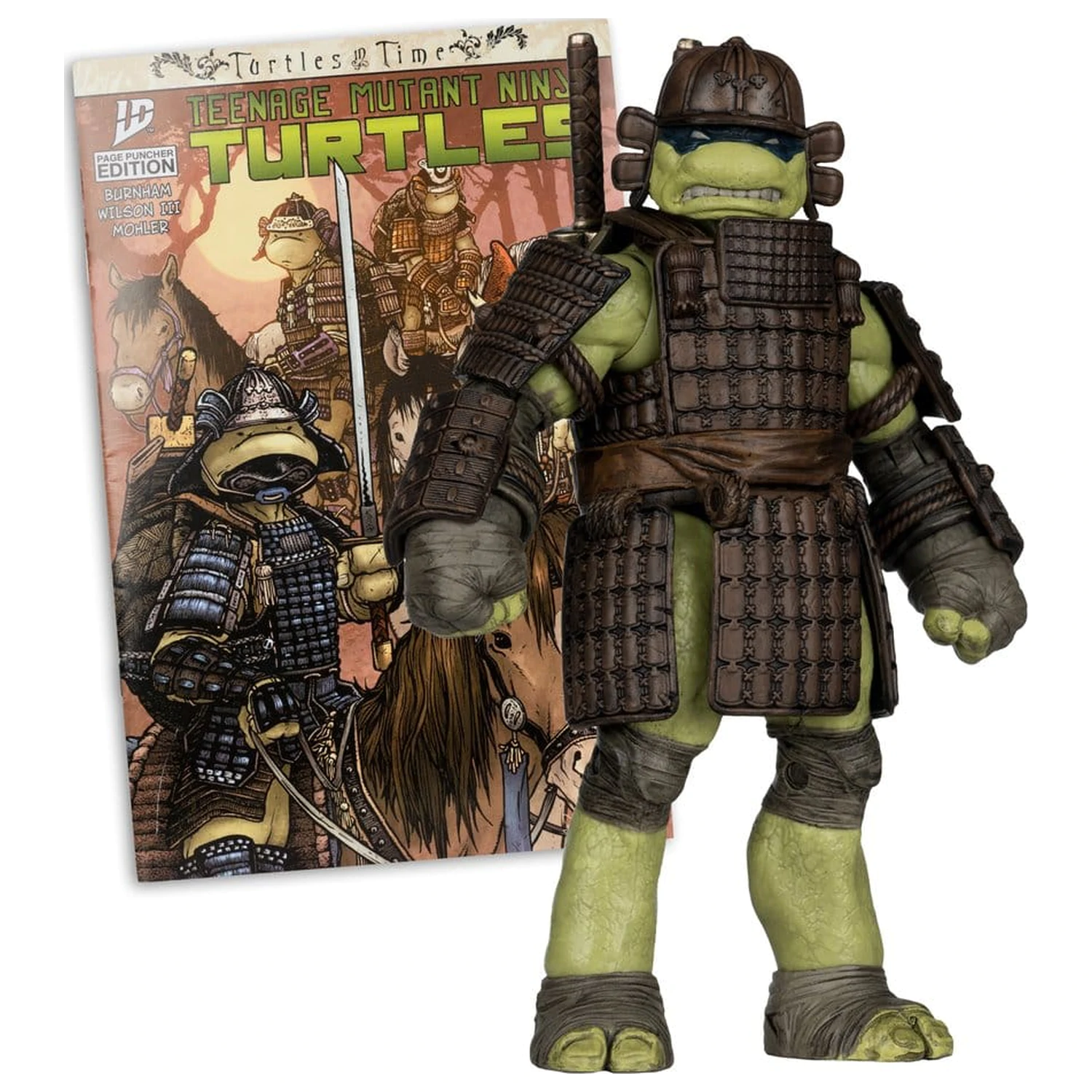Teenage Mutant Ninja Turtles Page Punchers akciófigura Leonardo (Turtles in Time) 13 cm termékfotó