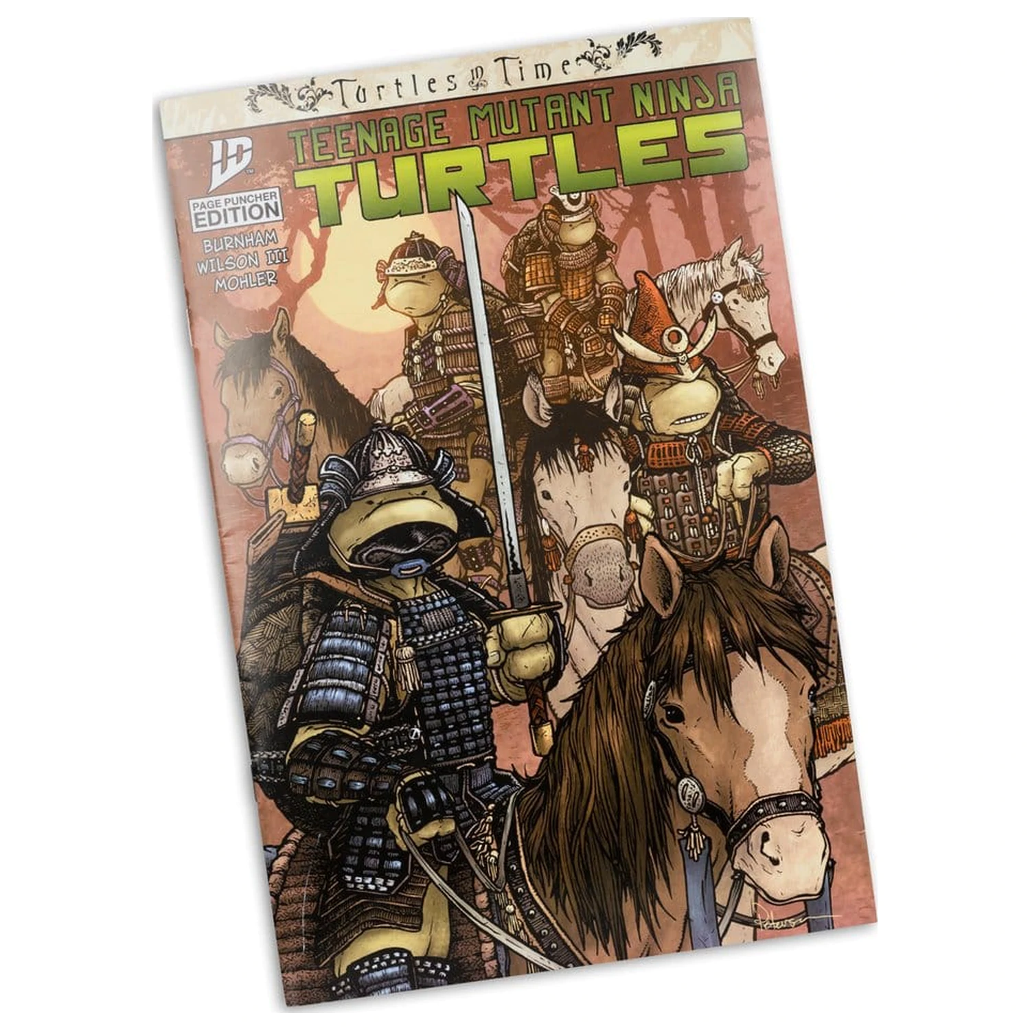 Teenage Mutant Ninja Turtles Page Punchers akciófigura Leonardo (Turtles in Time) 13 cm termékfotó
