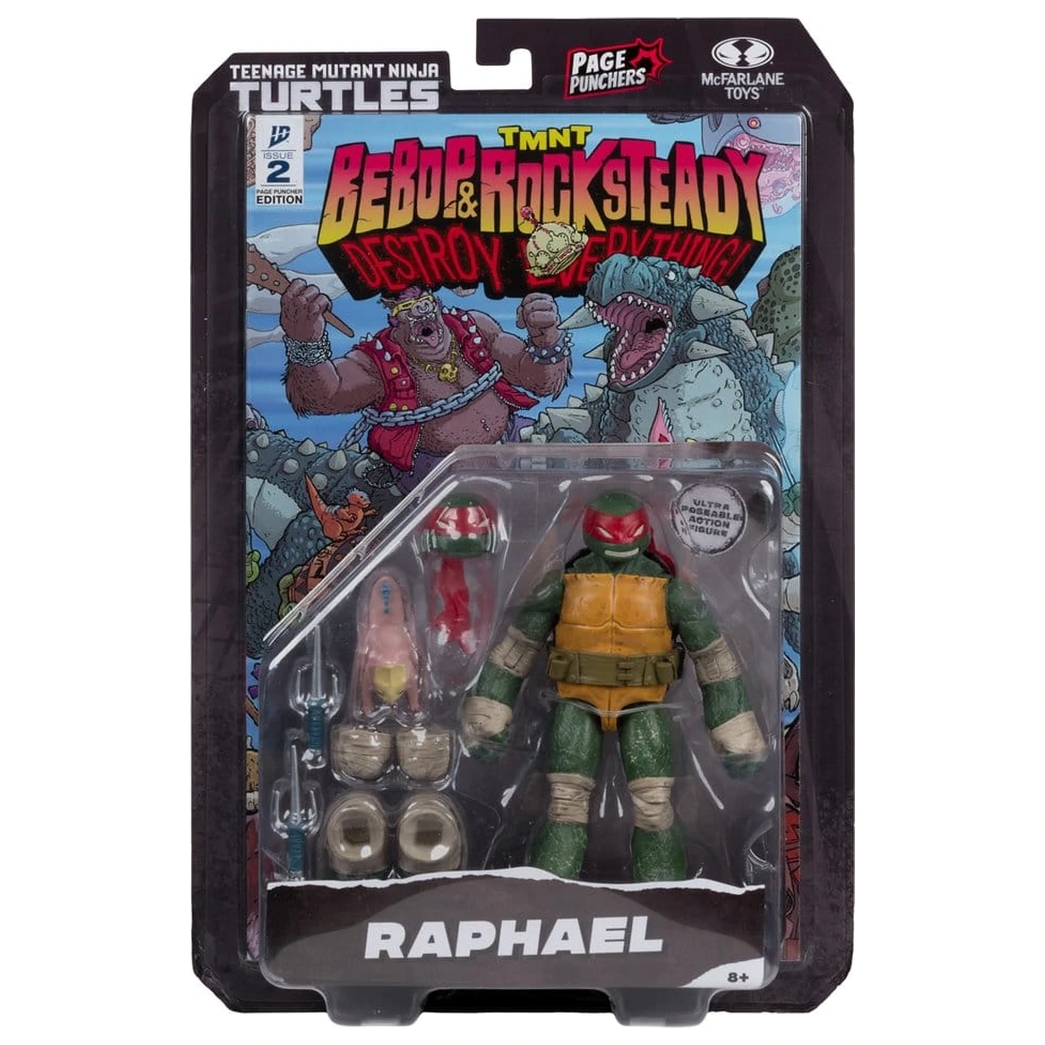 Teenage Mutant Ninja Turtles Page Punchers akciófigura Raphael 13 cm termékfotó