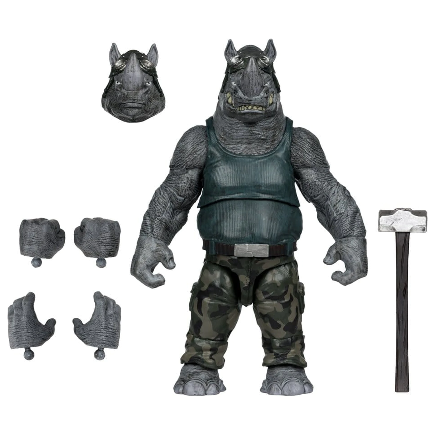 Teenage Mutant Ninja Turtles Page Punchers akciófigura Rocksteady 17 cm termékfotó