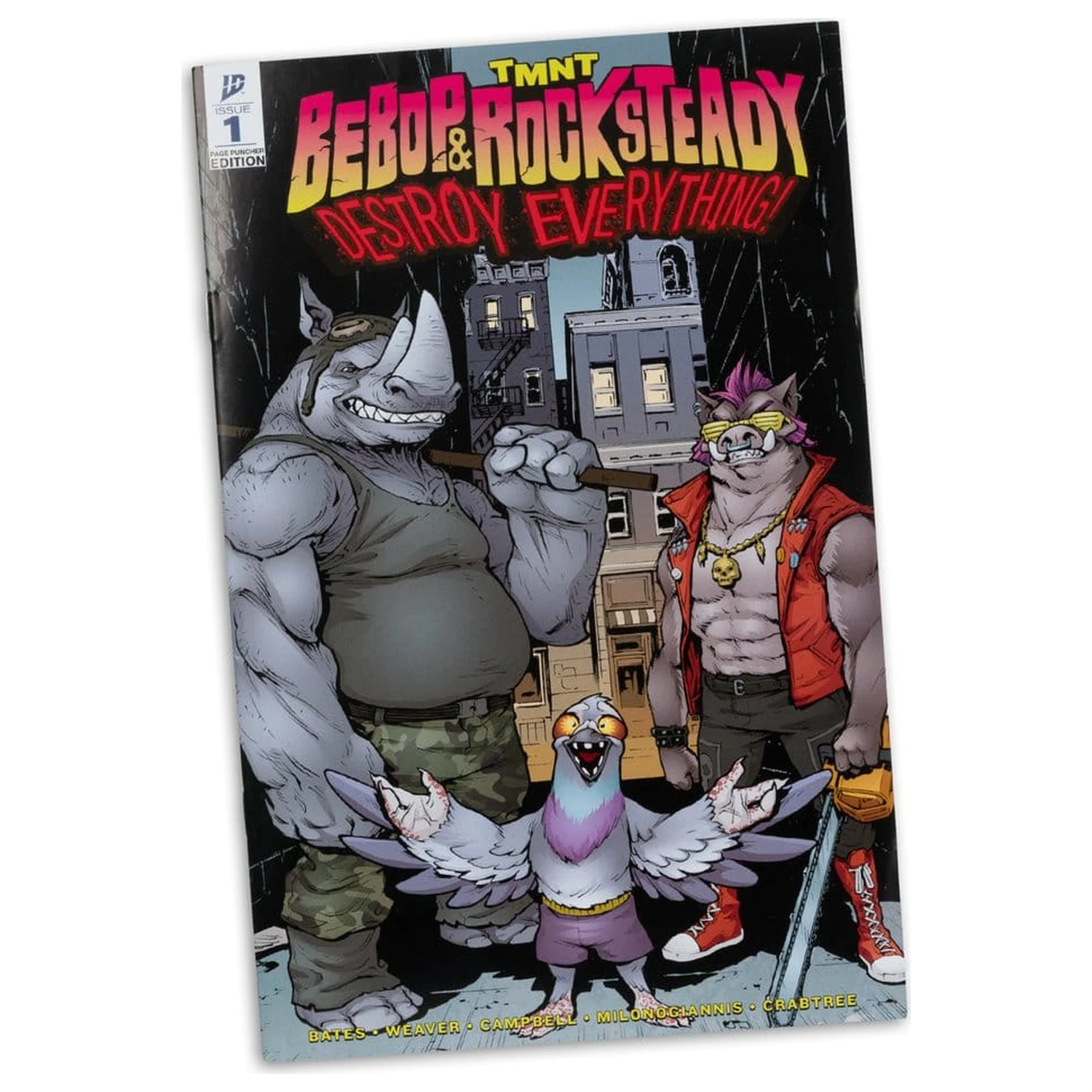 Teenage Mutant Ninja Turtles Page Punchers akciófigura Rocksteady 17 cm termékfotó