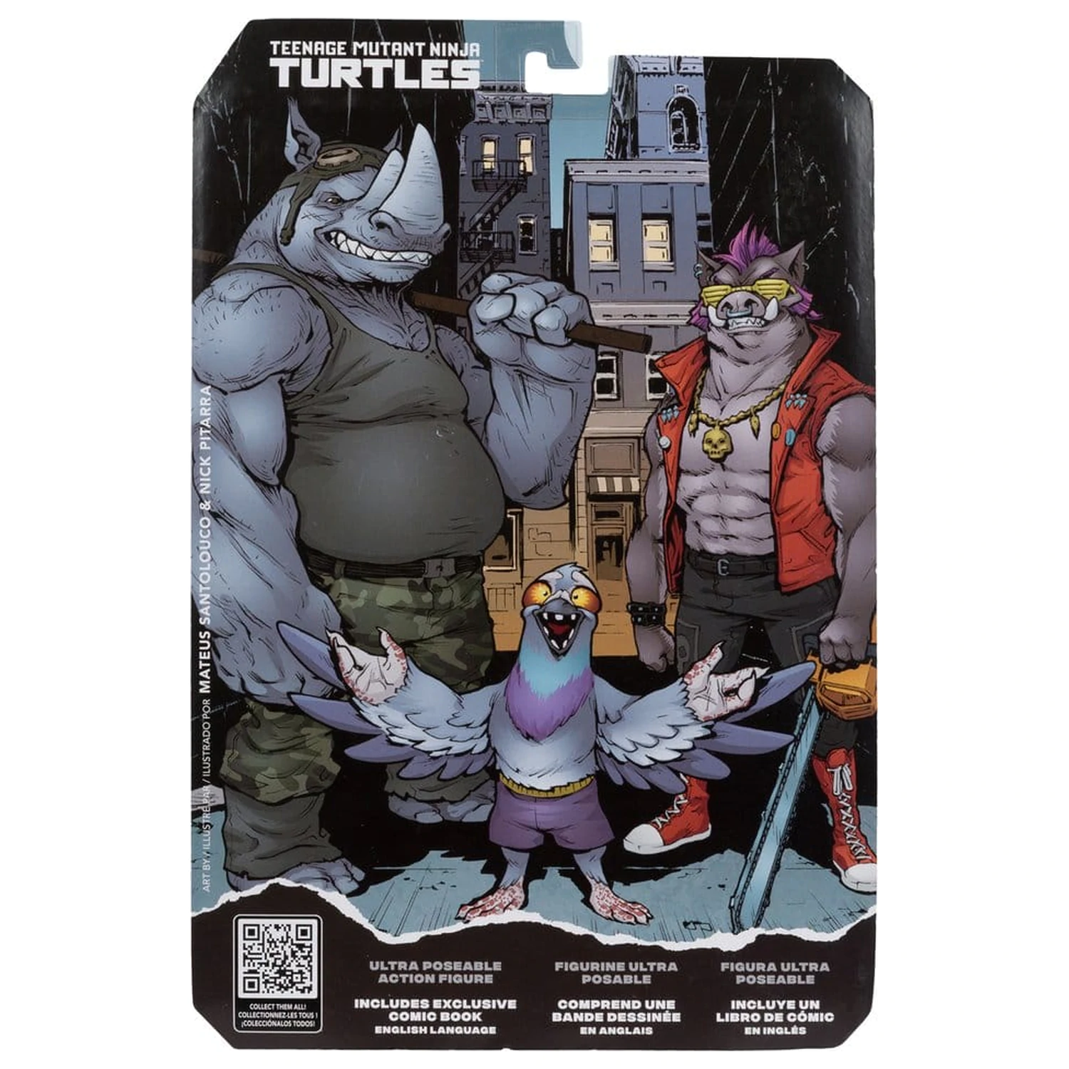 Teenage Mutant Ninja Turtles Page Punchers akciófigura Rocksteady 17 cm termékfotó