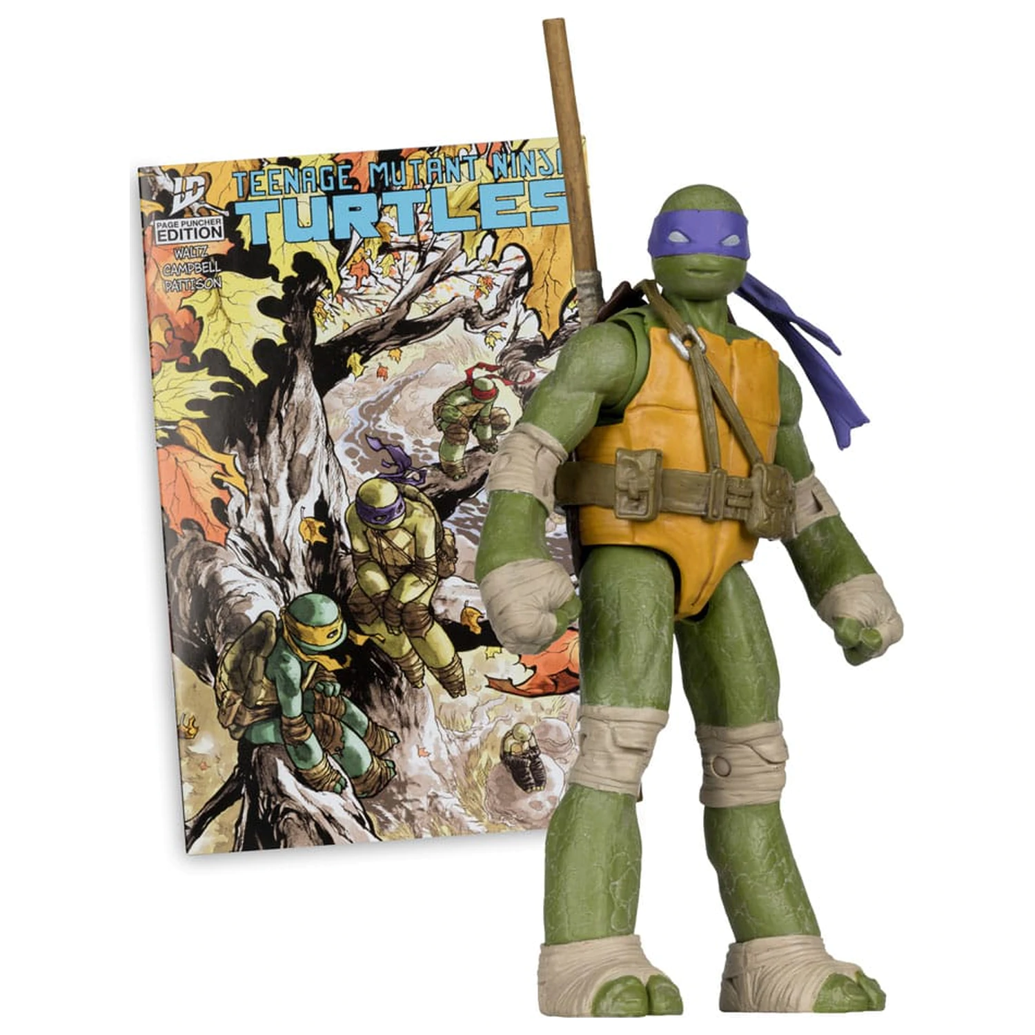 Teenage Mutant Ninja Turtles Page Punchers Donatello akciófigura 13 cm termékfotó