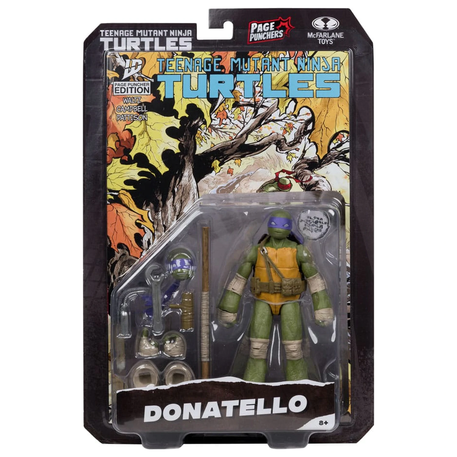 Teenage Mutant Ninja Turtles Page Punchers Donatello akciófigura 13 cm termékfotó
