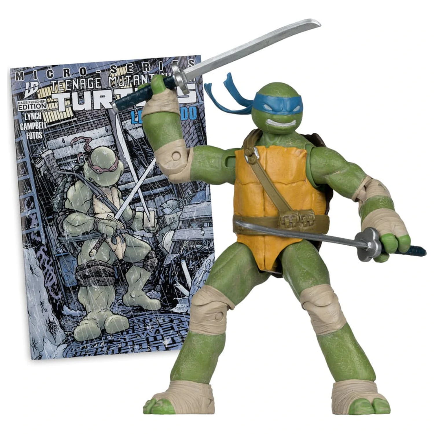 Teenage Mutant Ninja Turtles Page Punchers Leonardo akciófigura 13 cm termékfotó
