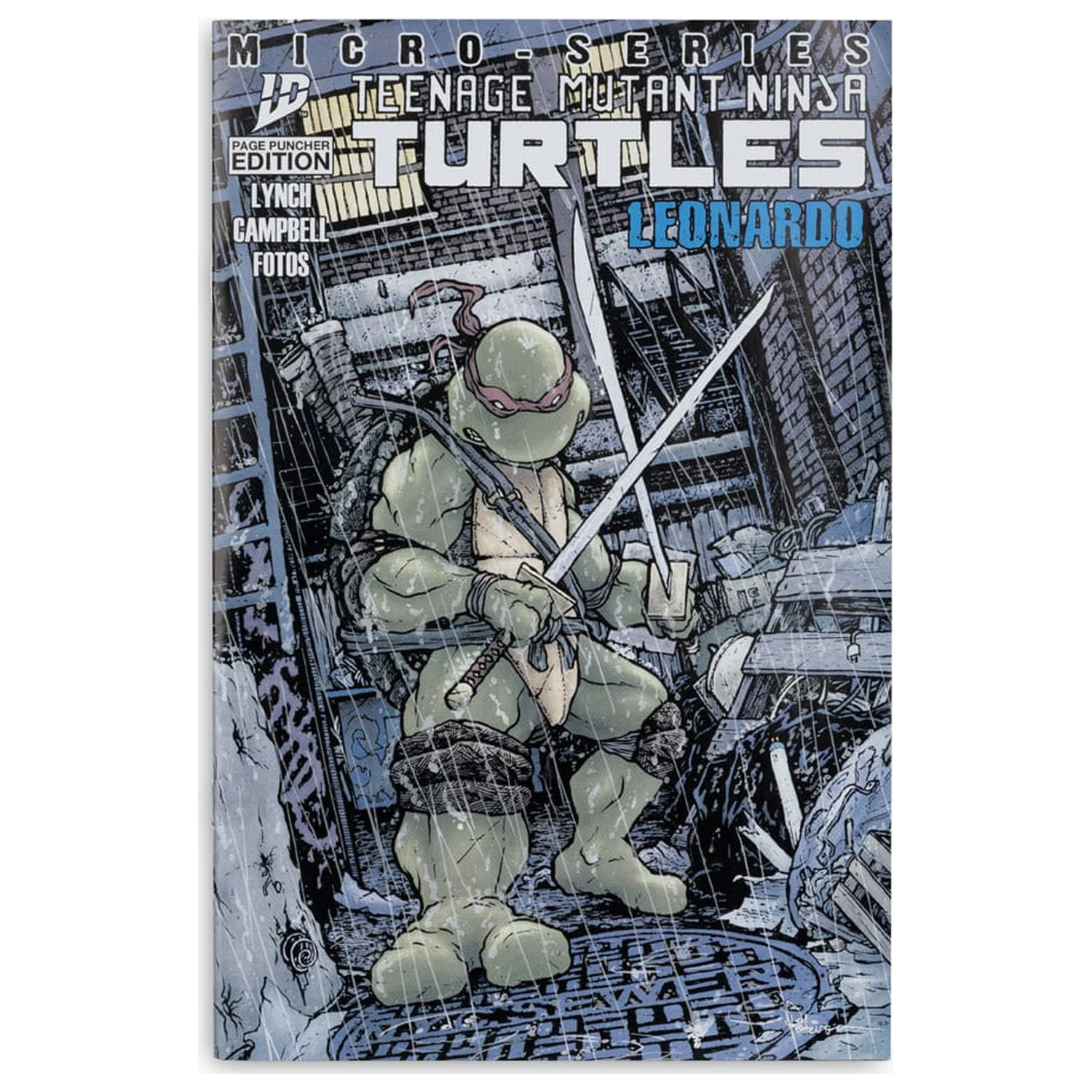 Teenage Mutant Ninja Turtles Page Punchers Leonardo akciófigura 13 cm termékfotó