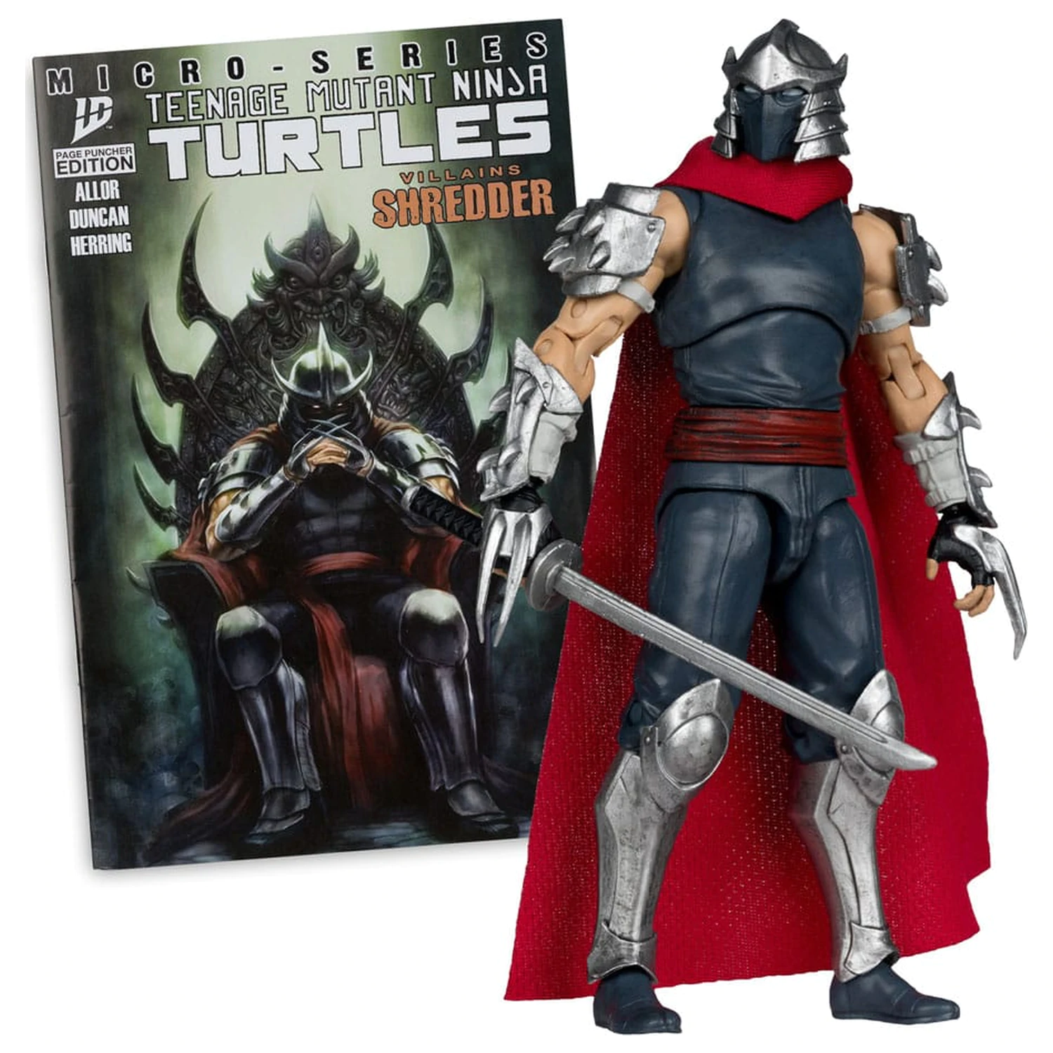 Teenage Mutant Ninja Turtles Page Punchers Shredder akciófigura 14 cm termékfotó